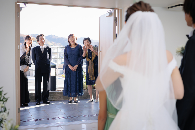 家族と対面する瞬間