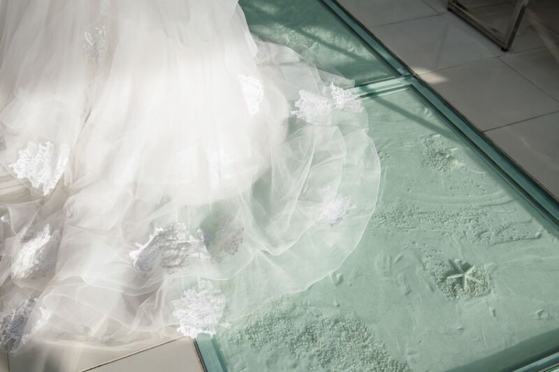 砂浜のバージンロード