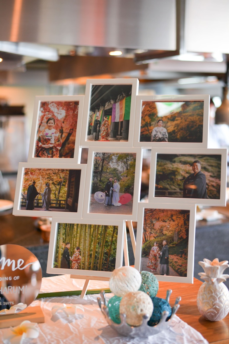 前撮りのお写真を添えて