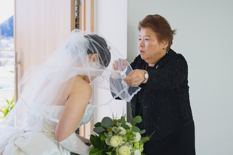 想いを込めたベールダウン