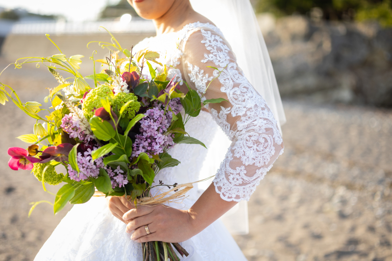 季節のお花で彩られたブーケ