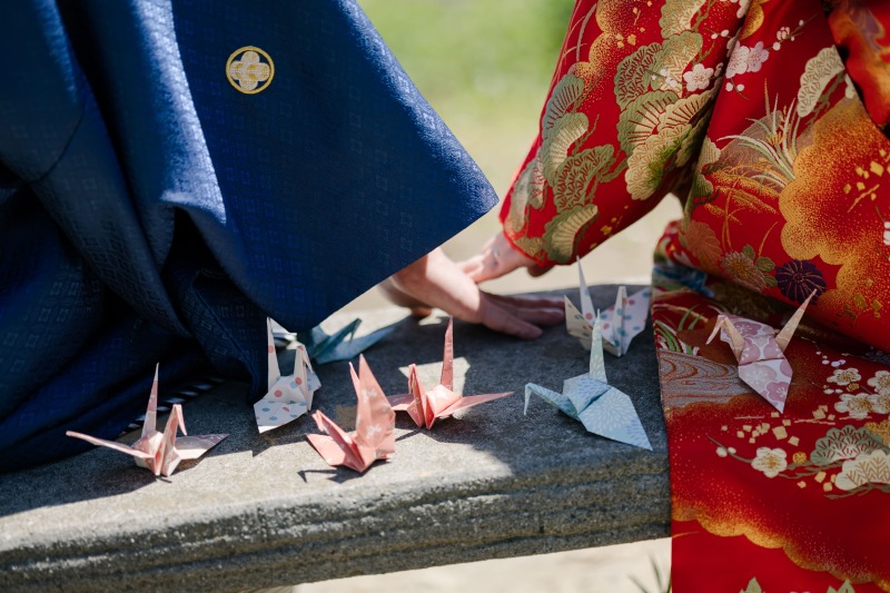 和装に合わせて