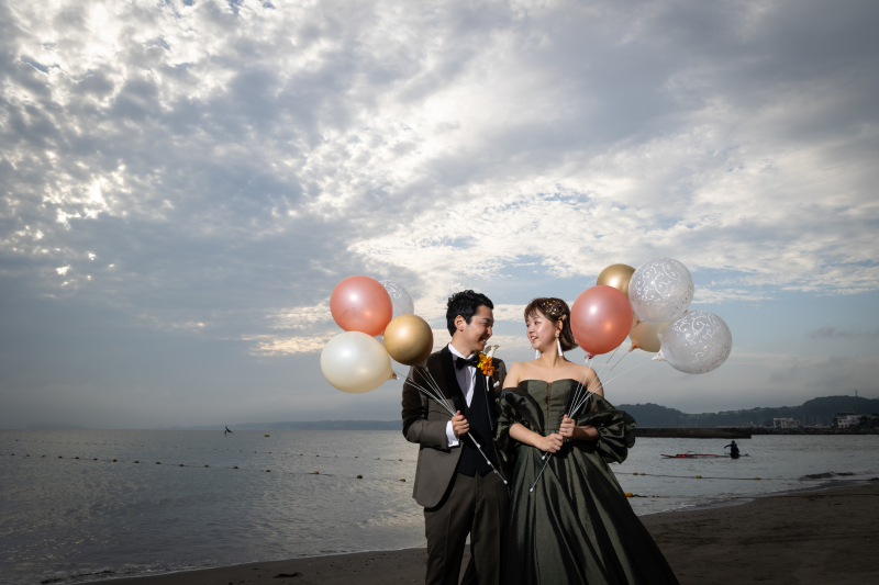 風船をつかって。