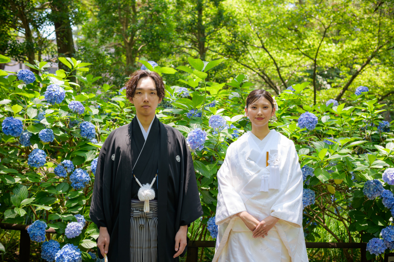 季節のお花と一緒に