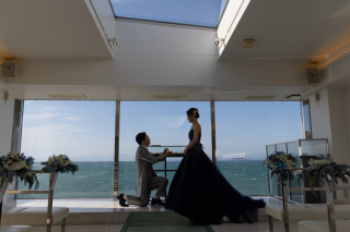 カラードレス×チャペル×ファミリーフォト