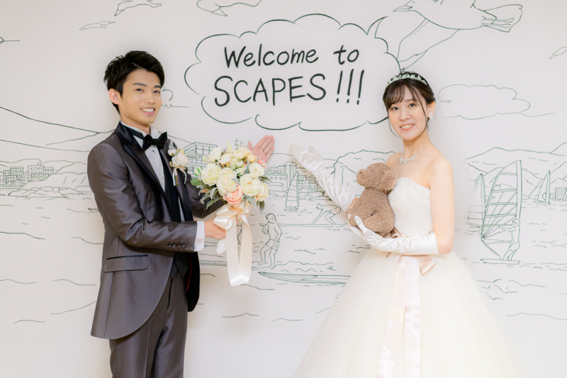 ラウンジで撮影