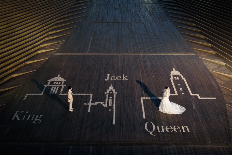 大さん橋の屋上　「くじらのせなか」での撮影も可能