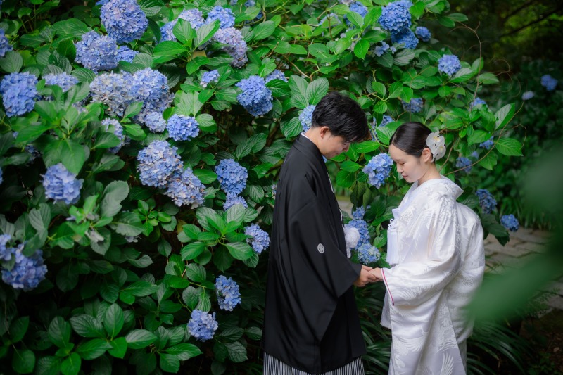 【新緑ロケーションフォト】新郎新婦和装1着ずつ,ヘアメイク,データ100カット,全データレタッチ付き,移動費,撮影申請費込