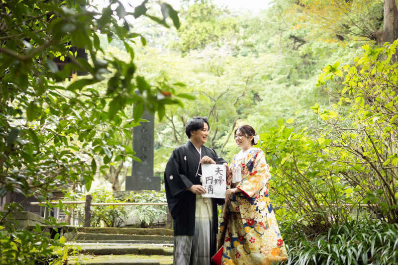 【和装ロケーションフォト】白無垢or色打掛&紋付,ヘアメイク,データ100枚,移動費、撮影申請費込