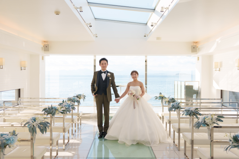 【サンセットフォト】チャペル+海ロケ撮影 | 150枚《SCAPES THE SUITE+森戸海岸 海ロケーション》◆洋装