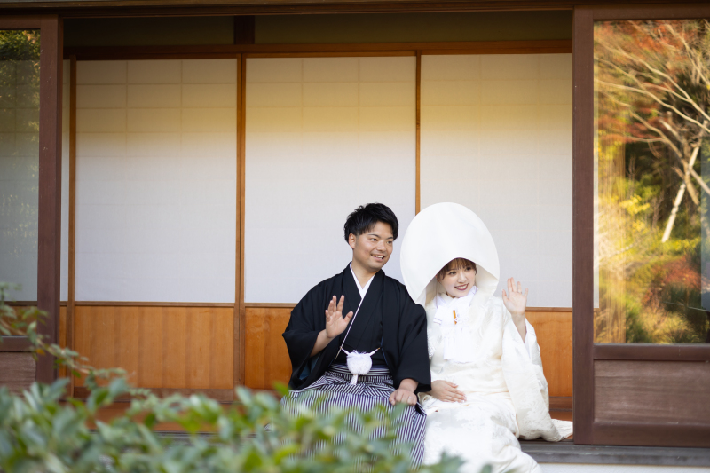 【和装ロケーションフォト】白無垢or色打掛&紋付,ヘアメイク,データ100枚,移動費、撮影申請費込