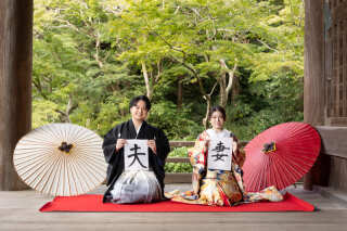 【妙本寺撮影プラン】白無垢or色打掛×紋付&衣裳小物レンタル,ヘアメイク&アテンド,データ100カット◆移動費･撮影申請費込