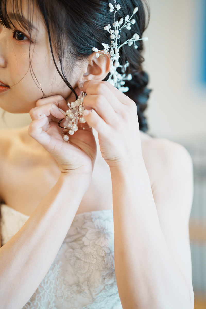 新婦様のお支度ショット♡