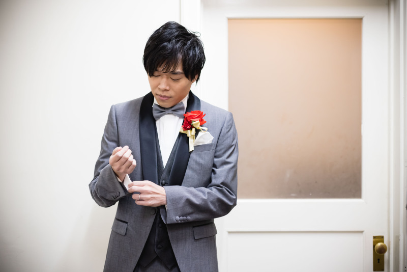 ご新郎様も…