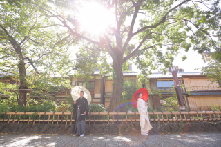 青空の下でロケーション撮影♪