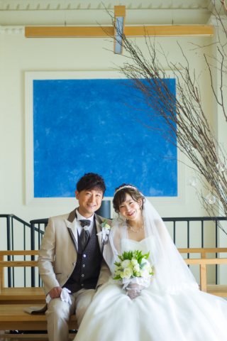 結婚式場で撮影♪