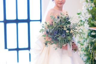 光に包まれるチャペルで撮影＊