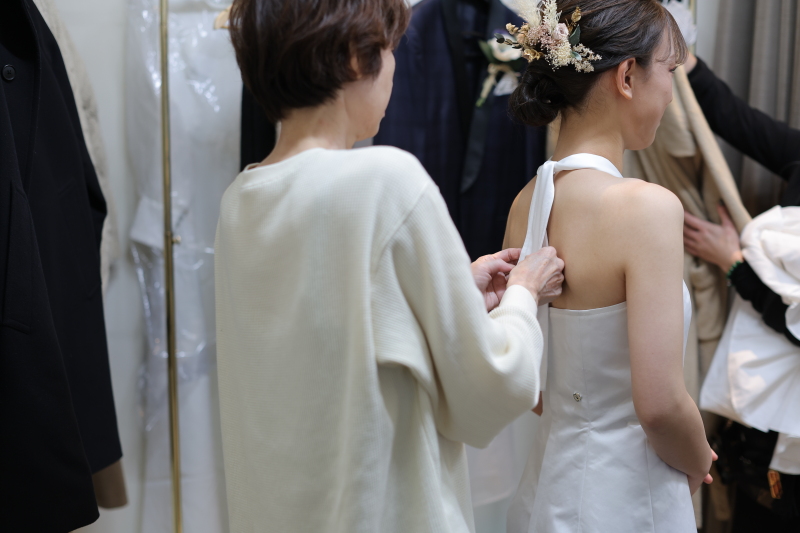 お母様とのお支度