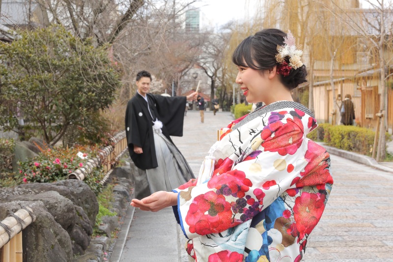 手の上に!