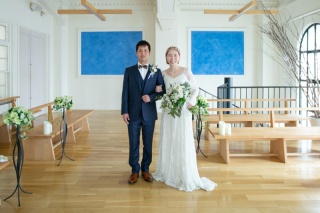 チャペルで撮影