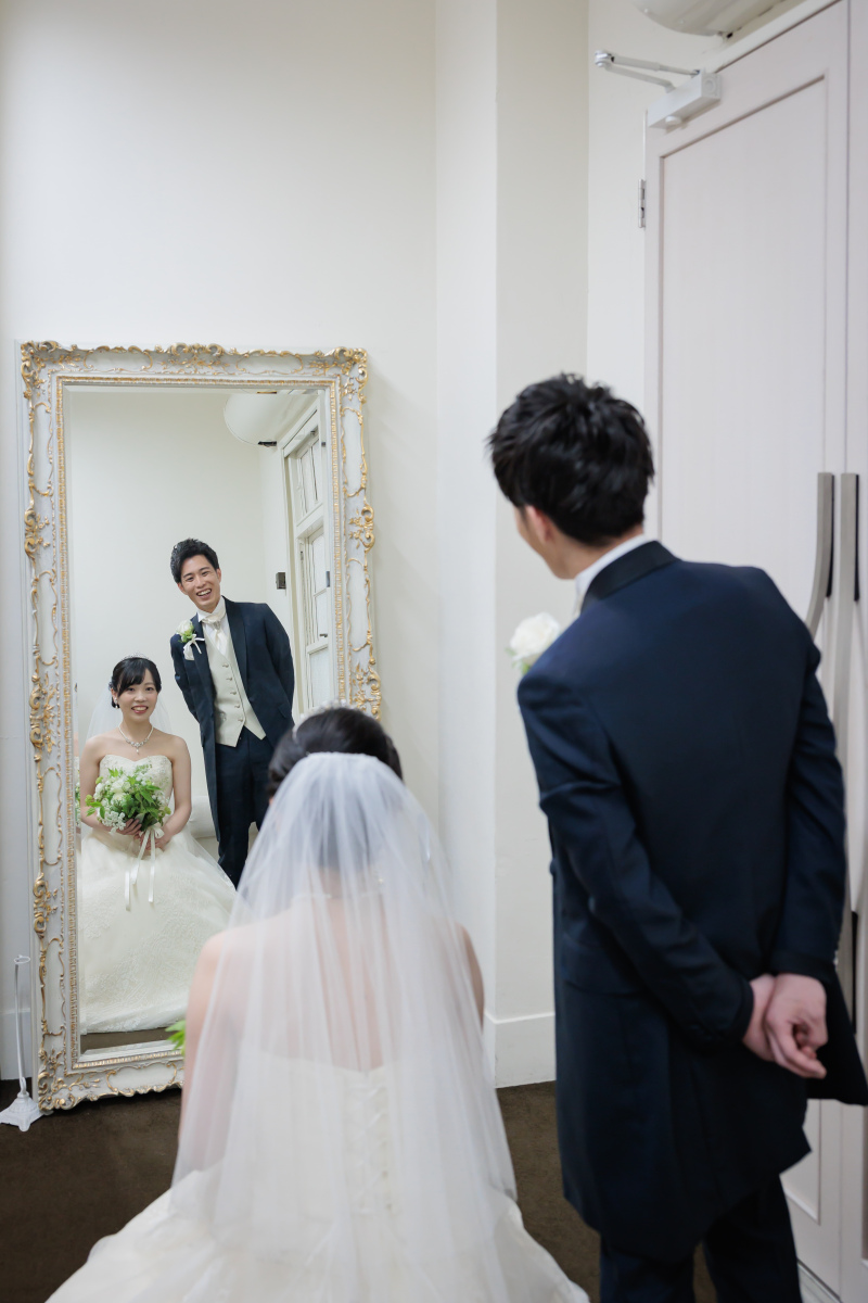 お支度室で♡