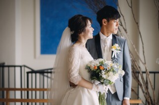 アットホームな雰囲気のチャペルで撮影♪