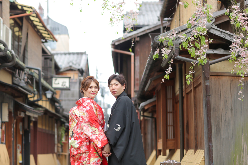 京都らしい町並み、、、