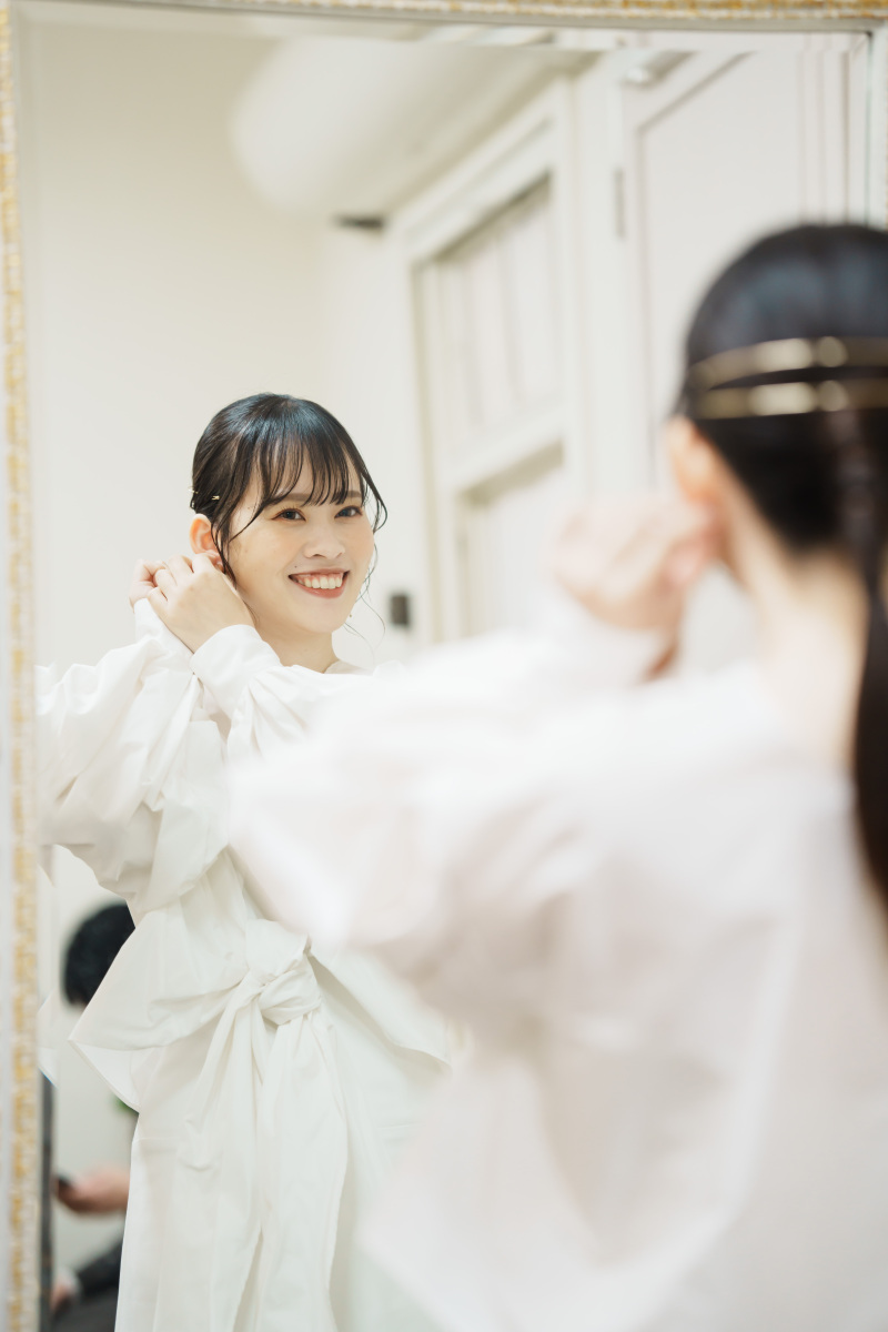 お支度中も撮影♪