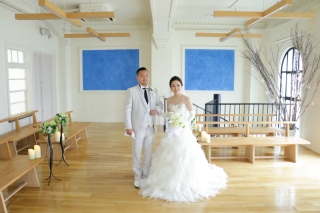 暖かい光に満ちたチャペルで撮影!(^^)!