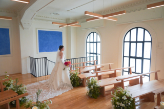 木の温もり溢れるチャペルで撮影☆ミ