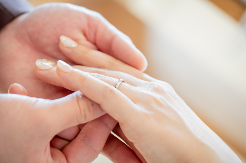 "指輪の交換"や"キスシーン"のお撮影も、、、♡♡