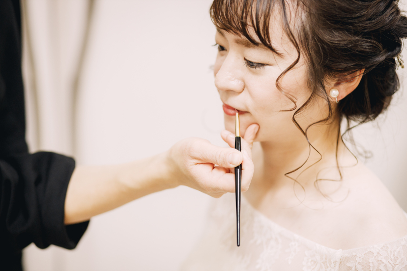 ドレスアップが完成する瞬間も逃さず、思い出の一枚に