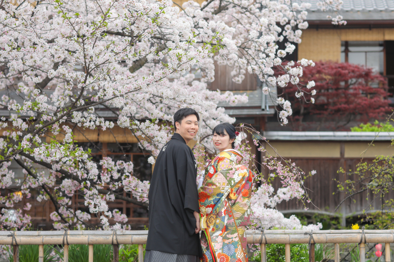 桜・新緑シーズンも撮影可能！【4月～5月限定】★先着5組限定★洋装チャペル＆和装ロケーション撮影＊100カット