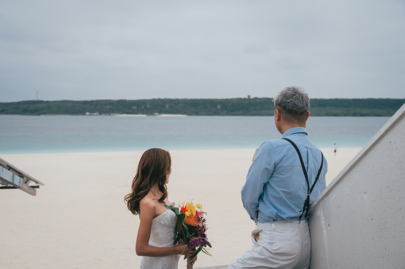 ウエディングドレスで洋装撮影