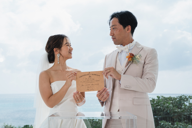 結婚証明書のプレゼント！