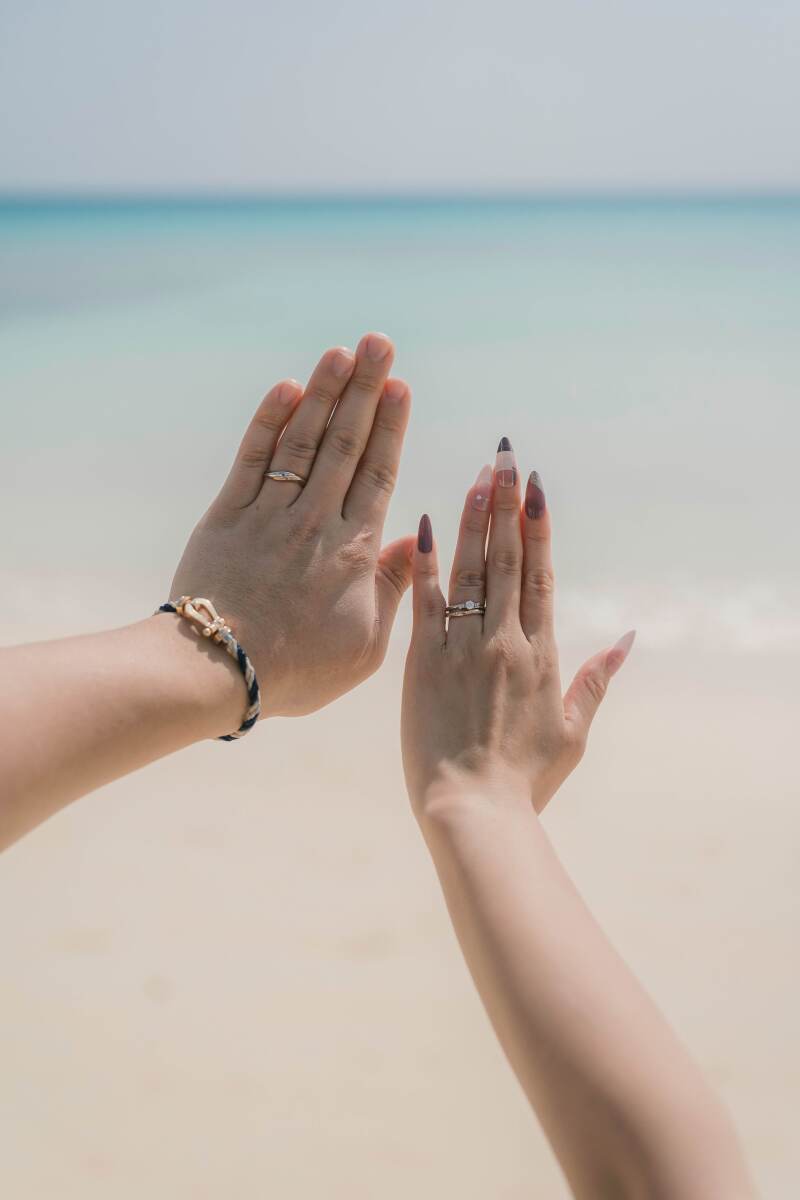 お手元指輪ショット!