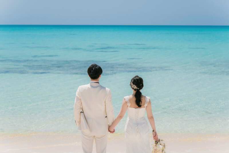 海を眺める姿♪