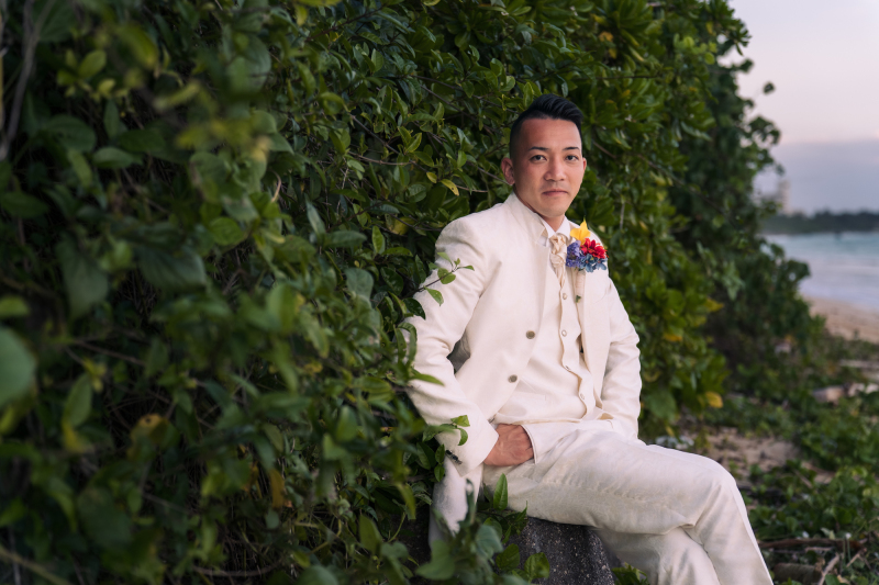 もちろん、ご新郎のソロショットもカッコよく撮影！