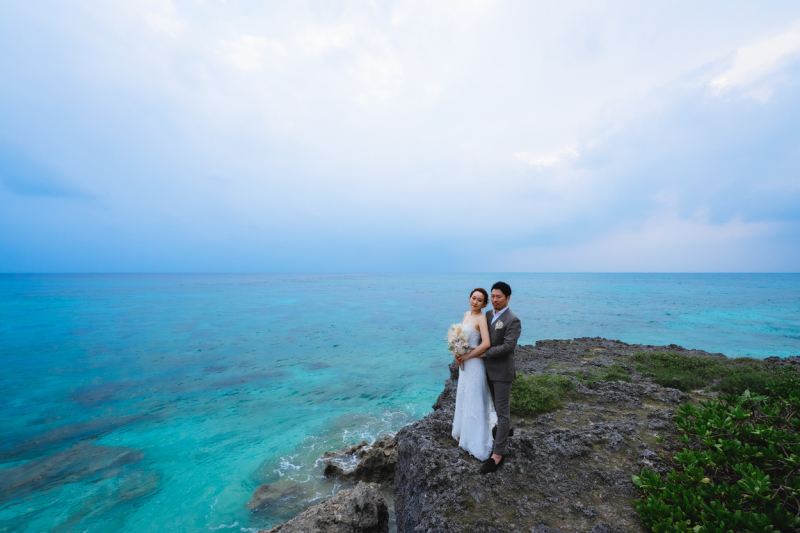 遠くに見えるサンゴ礁