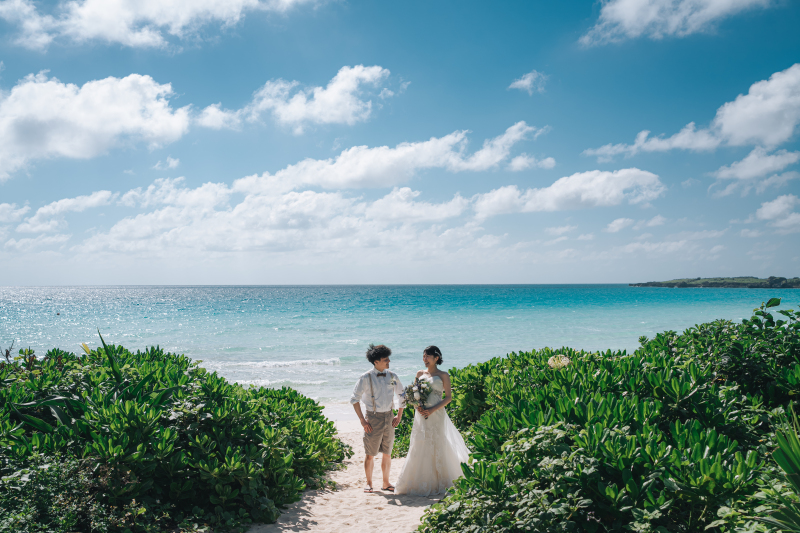 緑と青の自然を一枚に♡