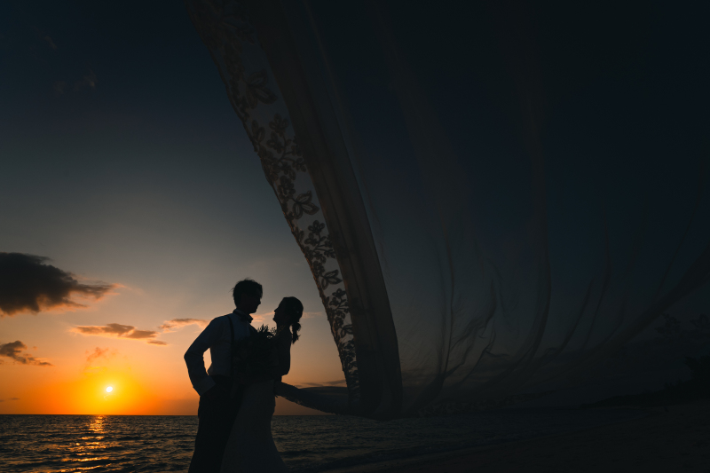 ベールの美しいサンセットショット