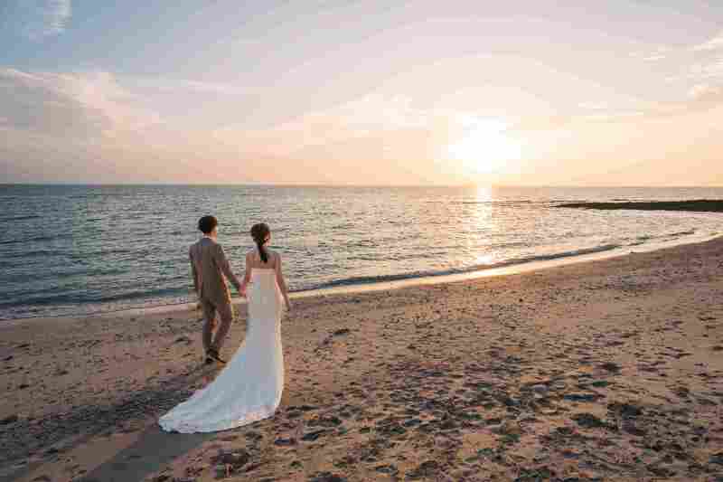 夕陽を見つめながら♪