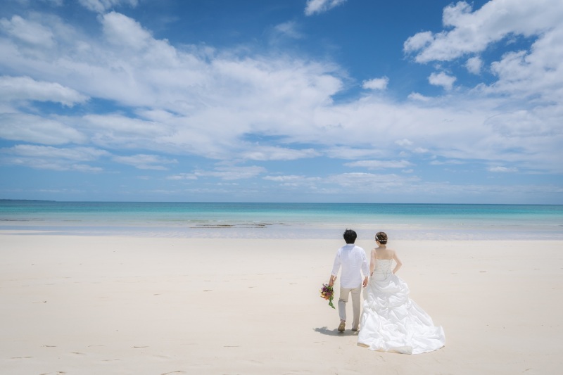 水平線の美しいビーチ