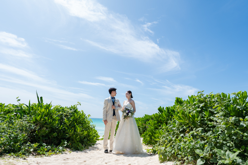 青空の下で撮影スタート♪