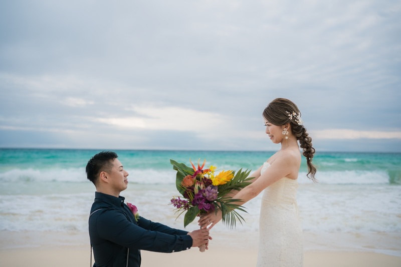 ブーケでプロポーズショット♡