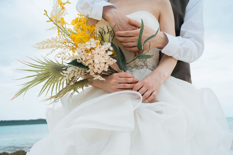 白いウエディングドレス♪