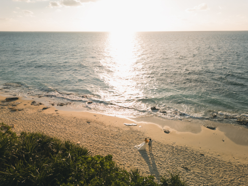 サンセットもドローンで!