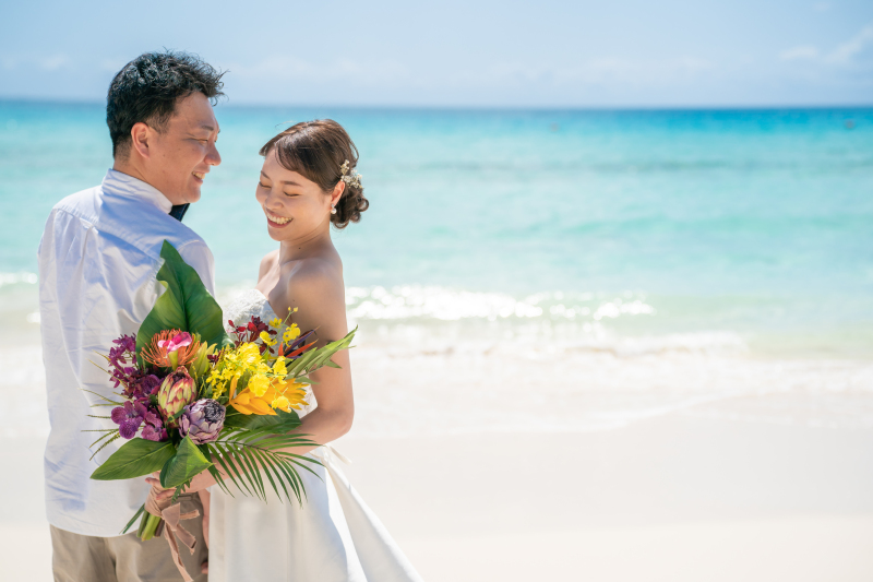 ブーケがアクセントに♪