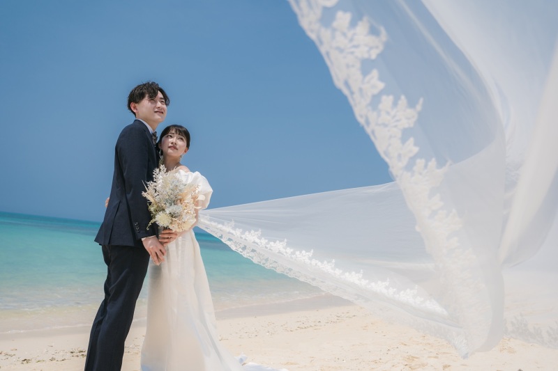 ベールをなびかせて♡