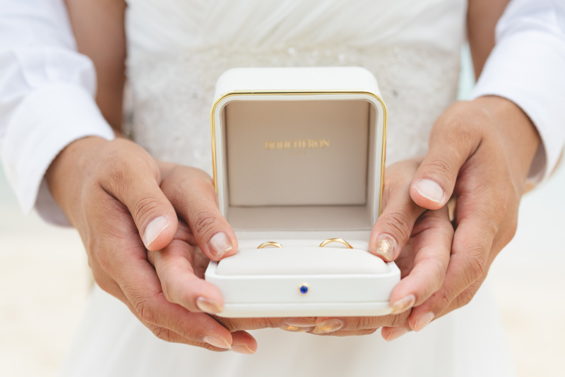 大切な指輪を1枚に